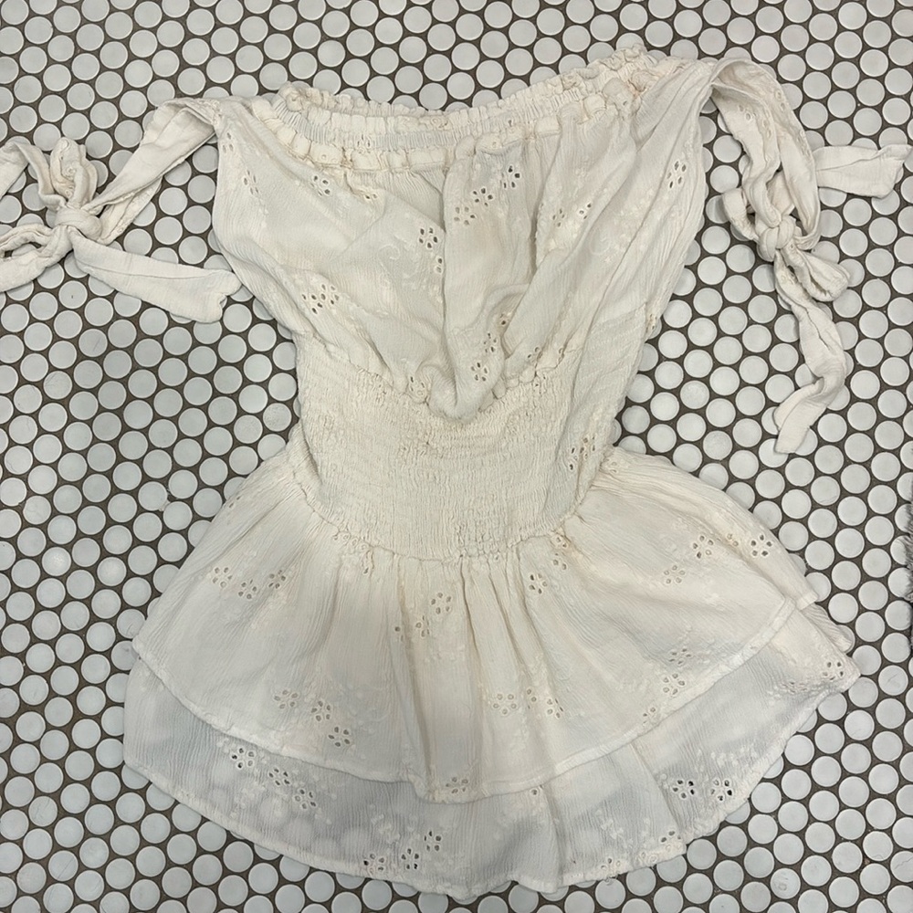 BLUE LIFE OFF-WHITE ROMPER